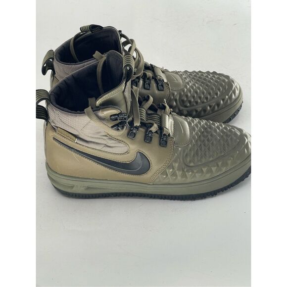 Nike Other - Nike Sneaker Lunar Air Force One Duckboot Men 6.5 /Youth 6.5 Wolf Gray Green AF1